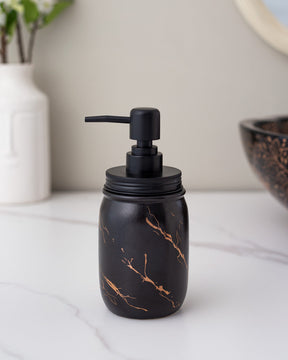 Black Marbleised Soap Dispenser
