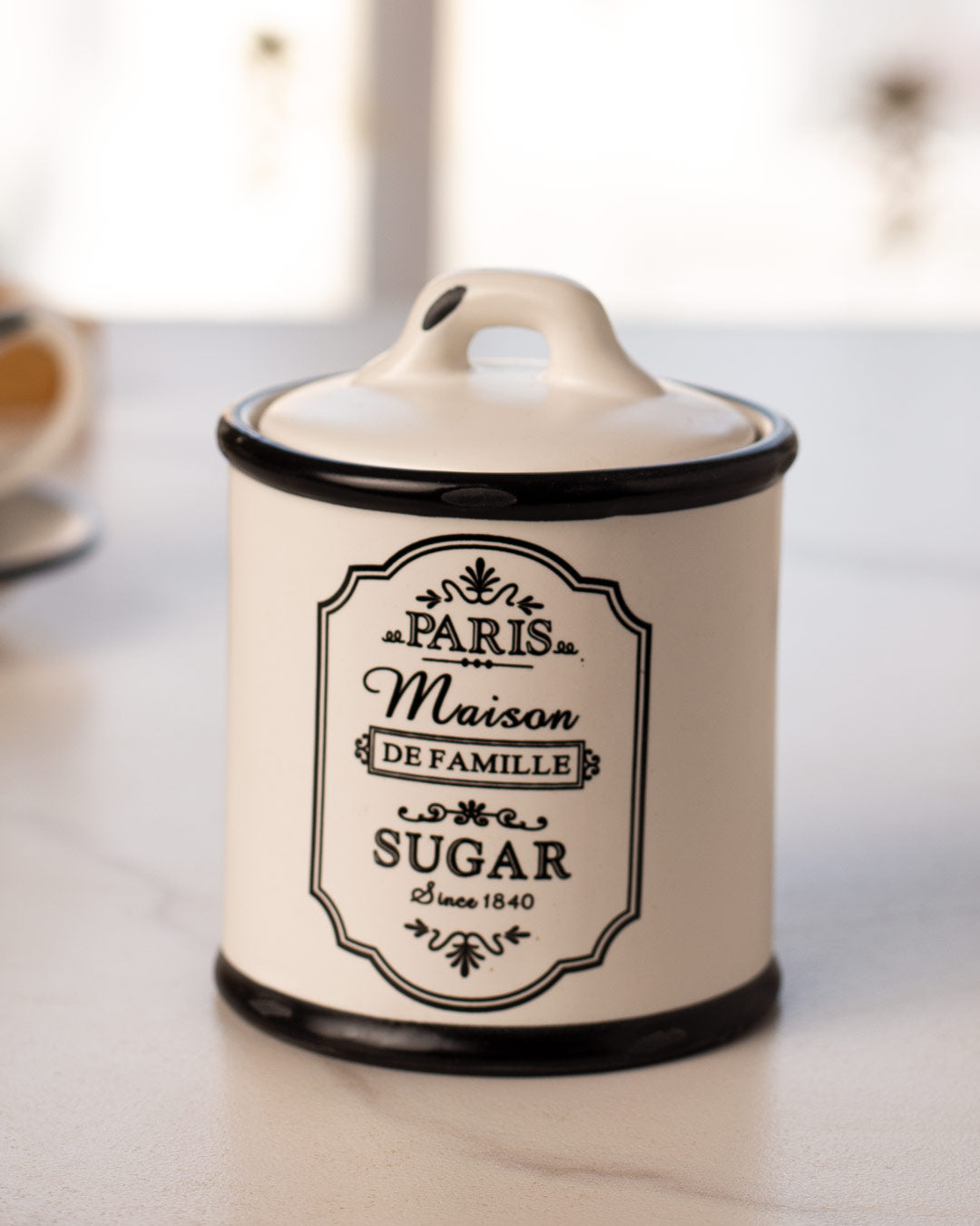 'Paris Maison De Famille' Sugar Canister + Milk Pot - The Decor Kart 
