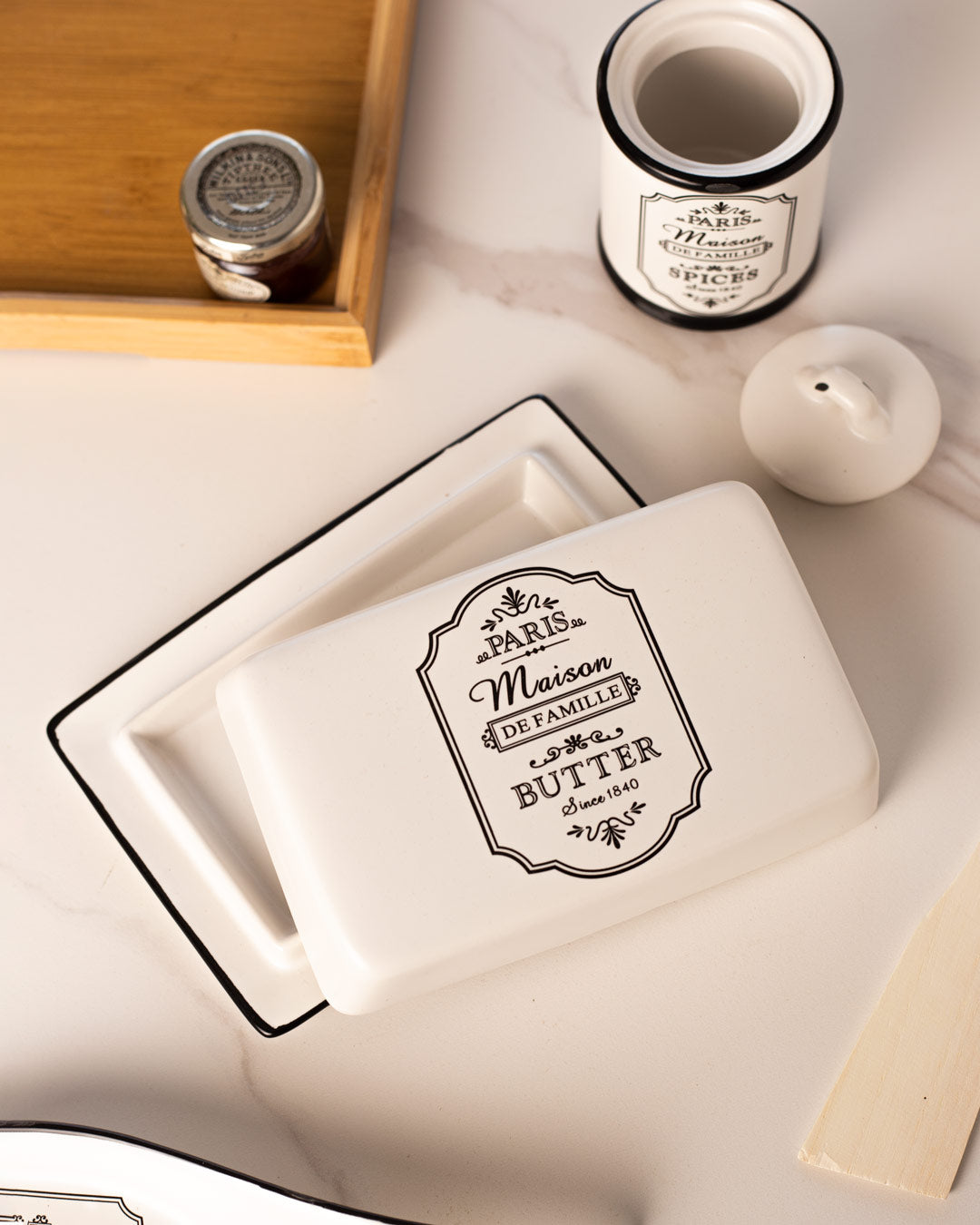 'Paris Maison De Famille' Butter Dish