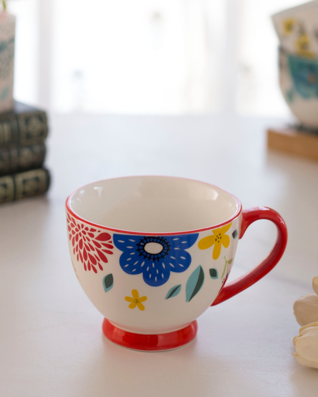 'Embossed Pattern' Underglaze Coffee Mug