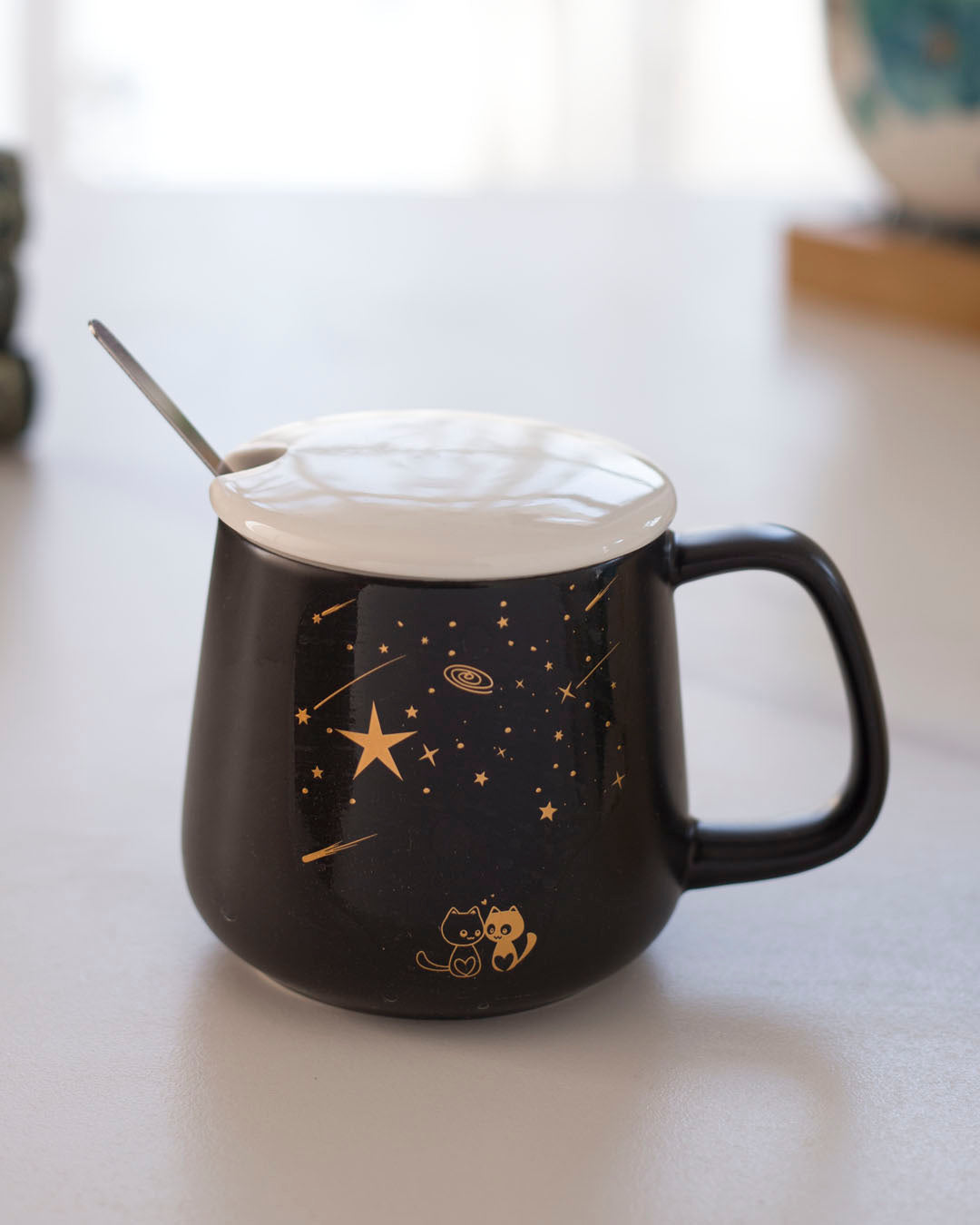 'Starry Night' Coffee Mug With Lid