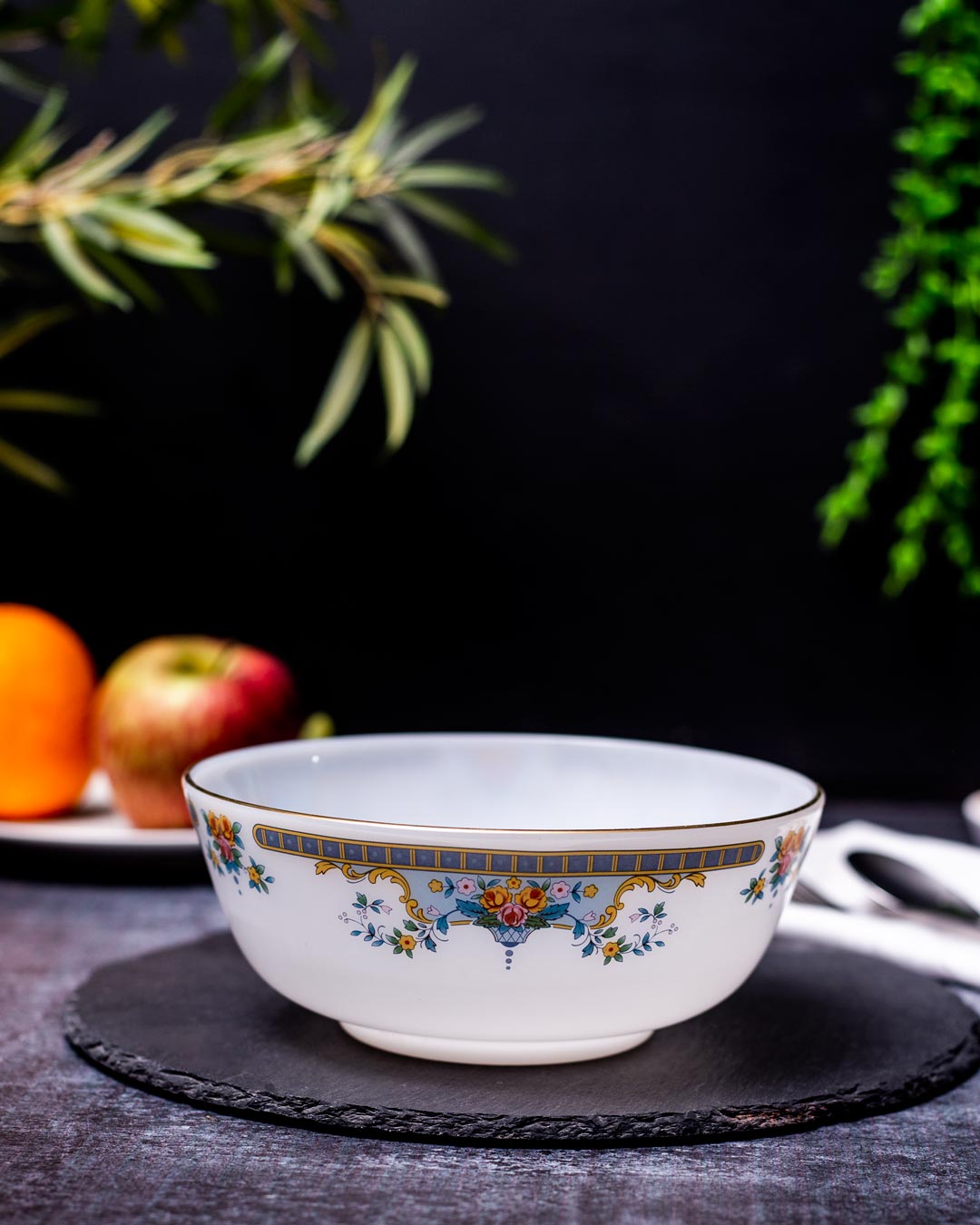 Luxe Gold Rimmed Bowl - Clear - The Decor Kart