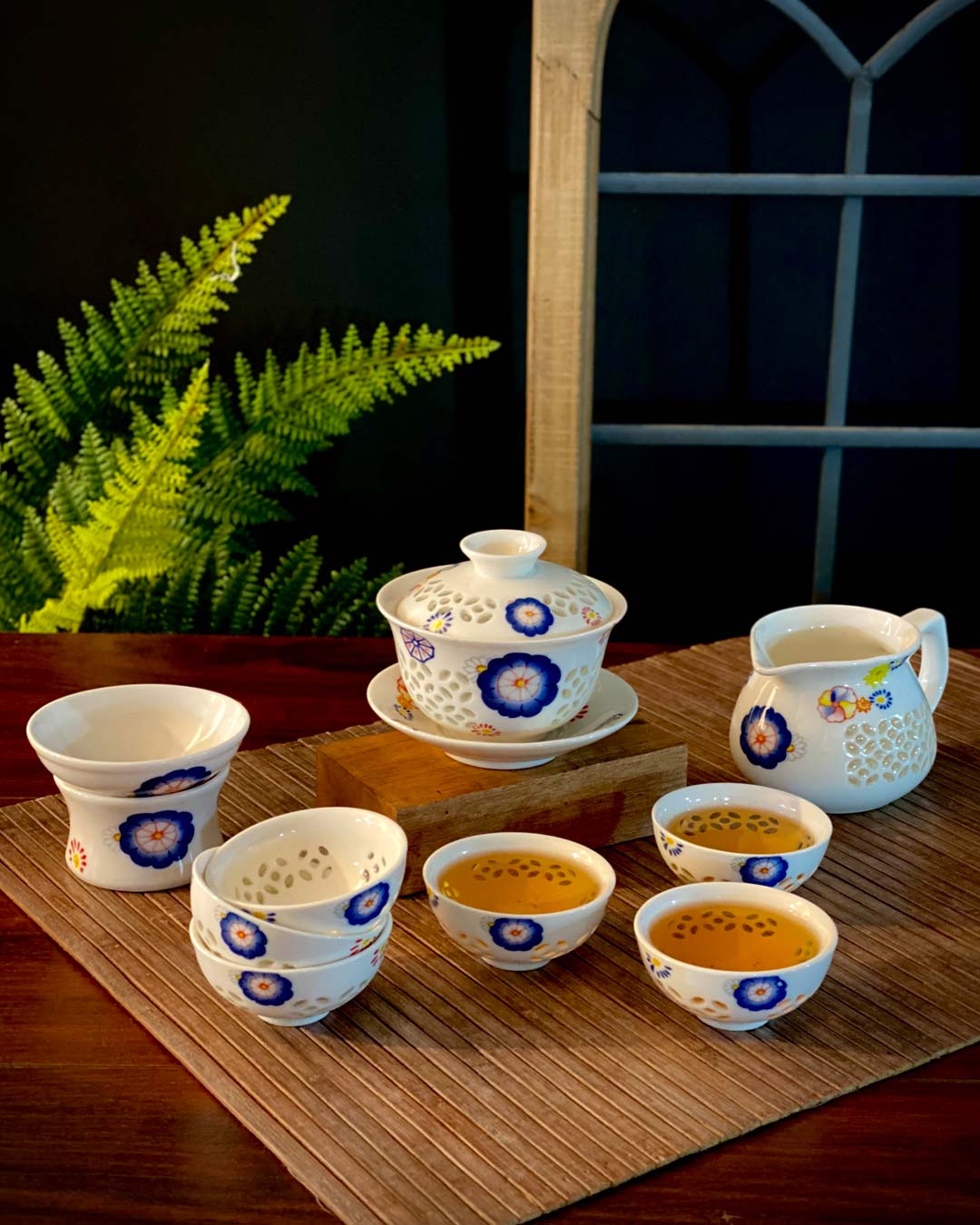 Oriental Ceremonial Tea Set - The Decor Kart