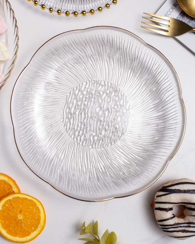 Godric Dinner Plate - Clear