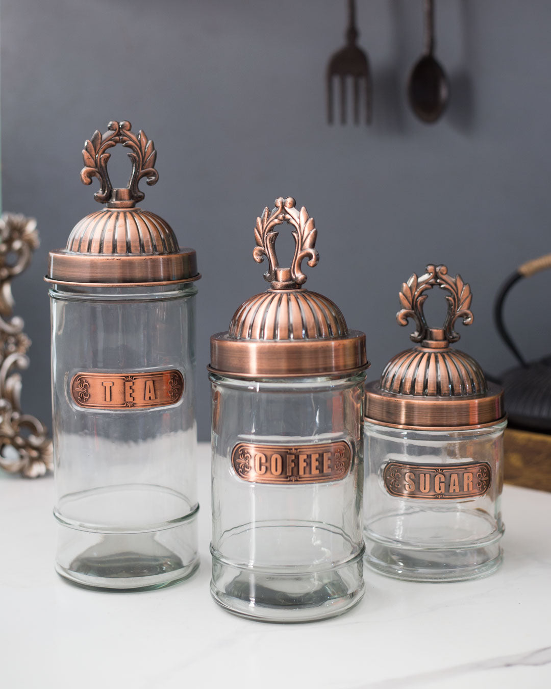 Baroque Kitchen Canister - Large - The Decor Kart 