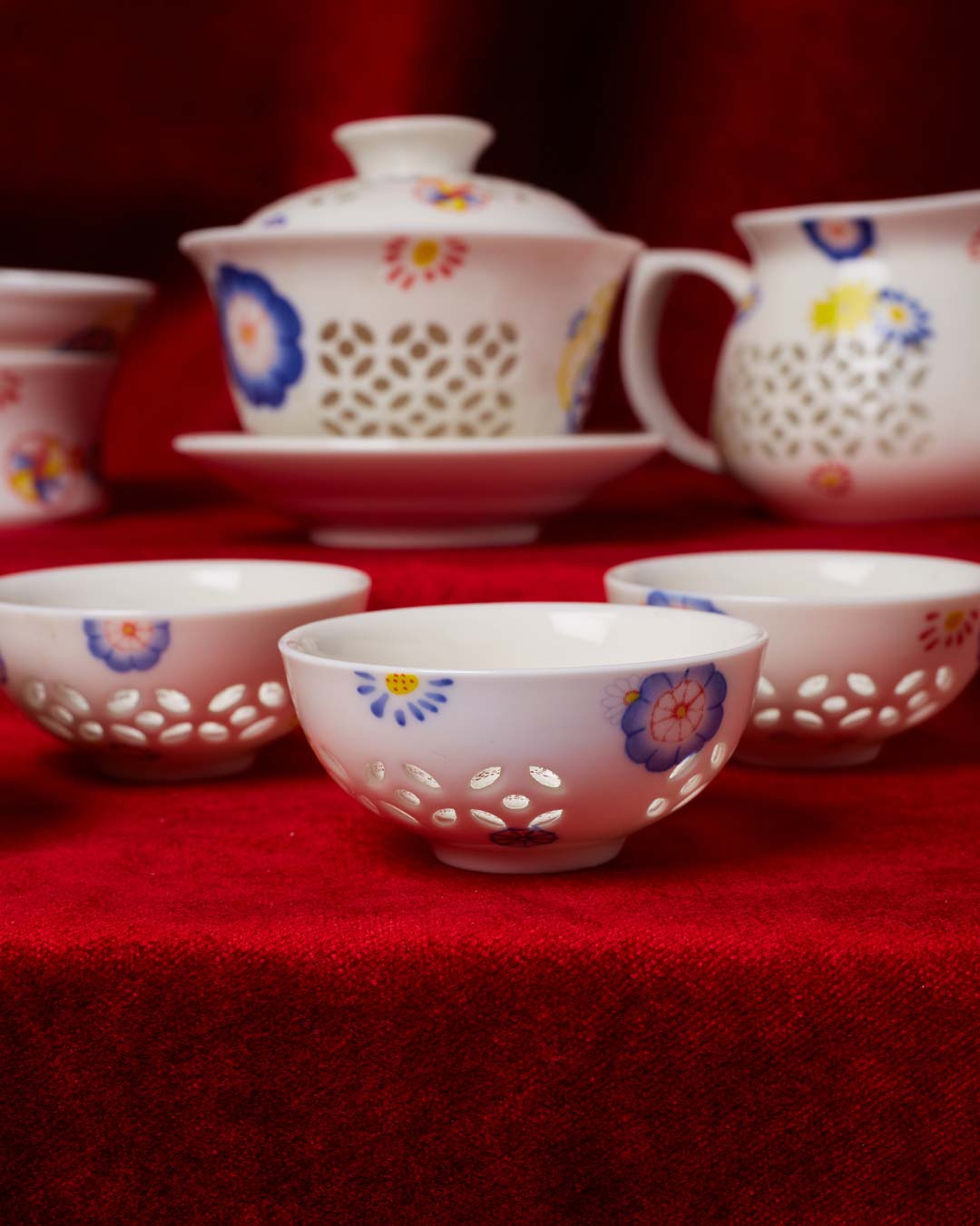 Oriental Ceremonial Tea Set - The Decor Kart 
