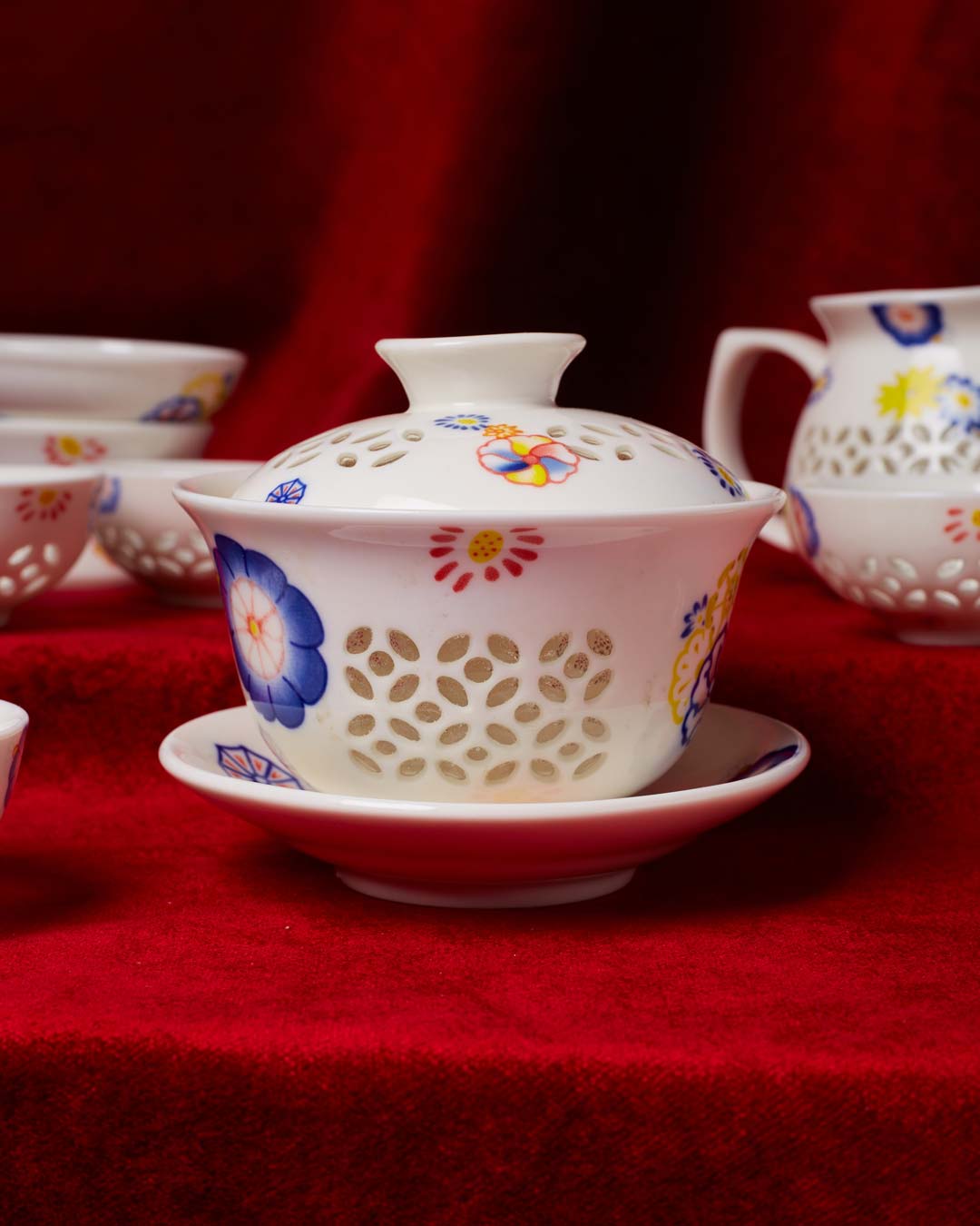 Oriental Ceremonial Tea Set - The Decor Kart 