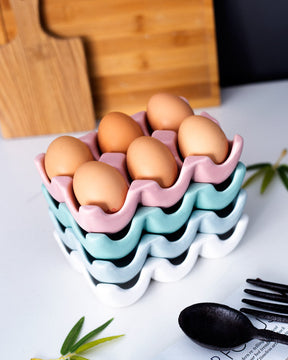 Ceramic Egg Caddy - Green