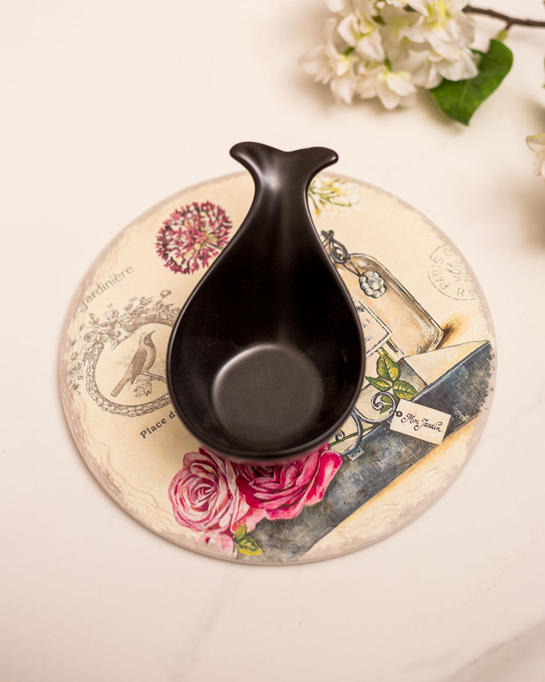 Monochrome Dip Bowl - Black - The Decor Kart 