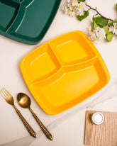 Monochrome Chip & Dip Platter - Yellow