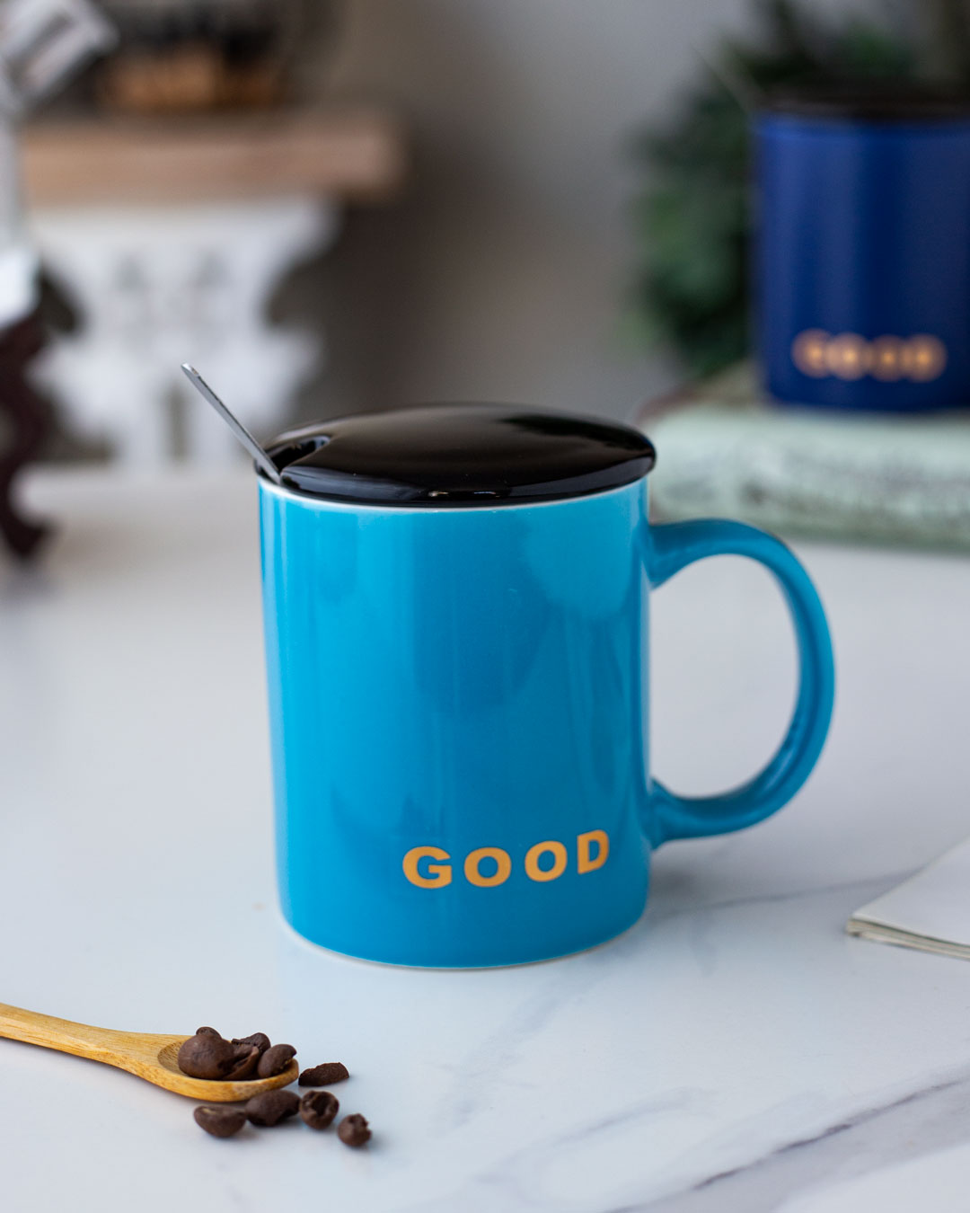 'Good' Coffee Mug - Sky Blue