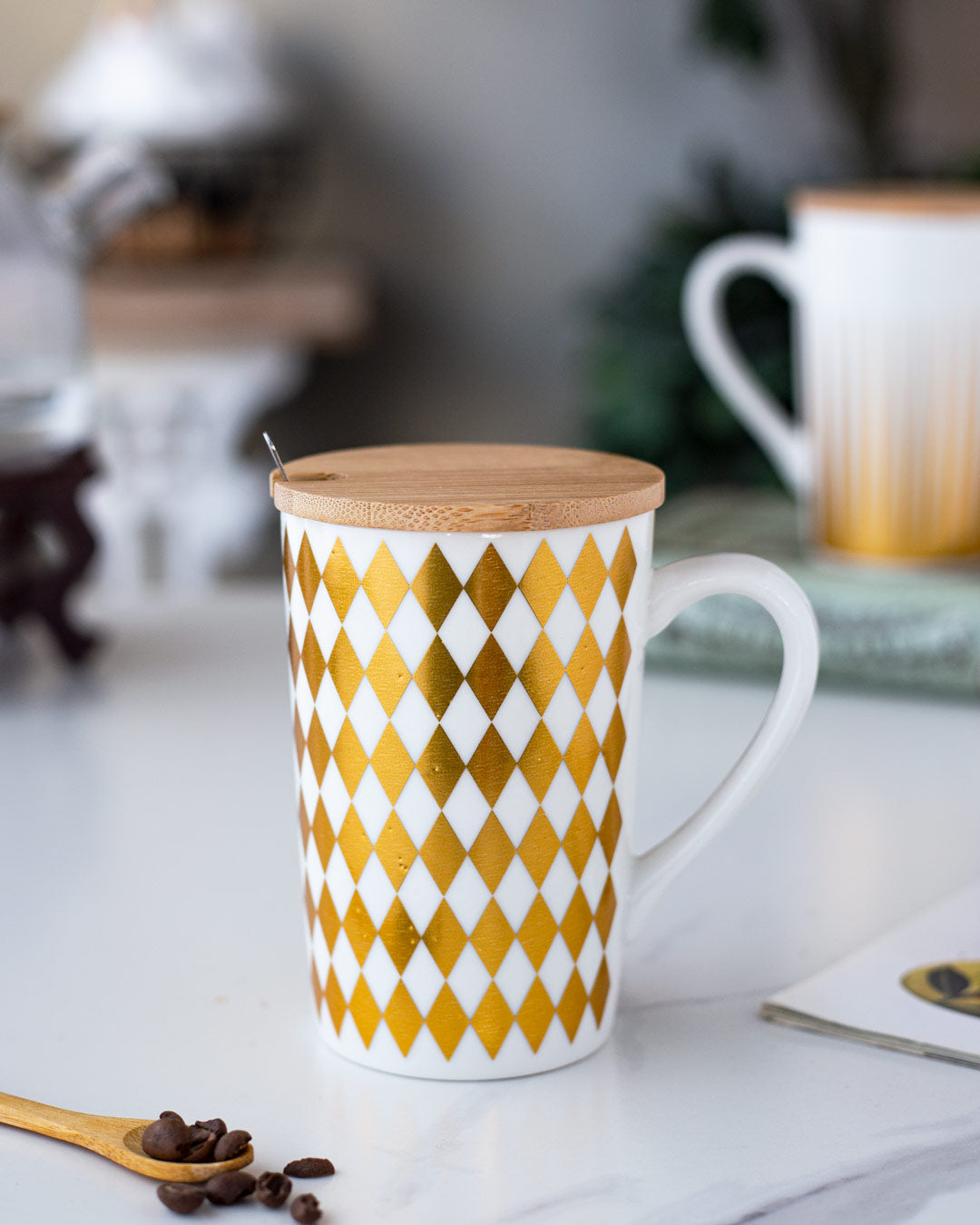'Gingham' Coffee Mug