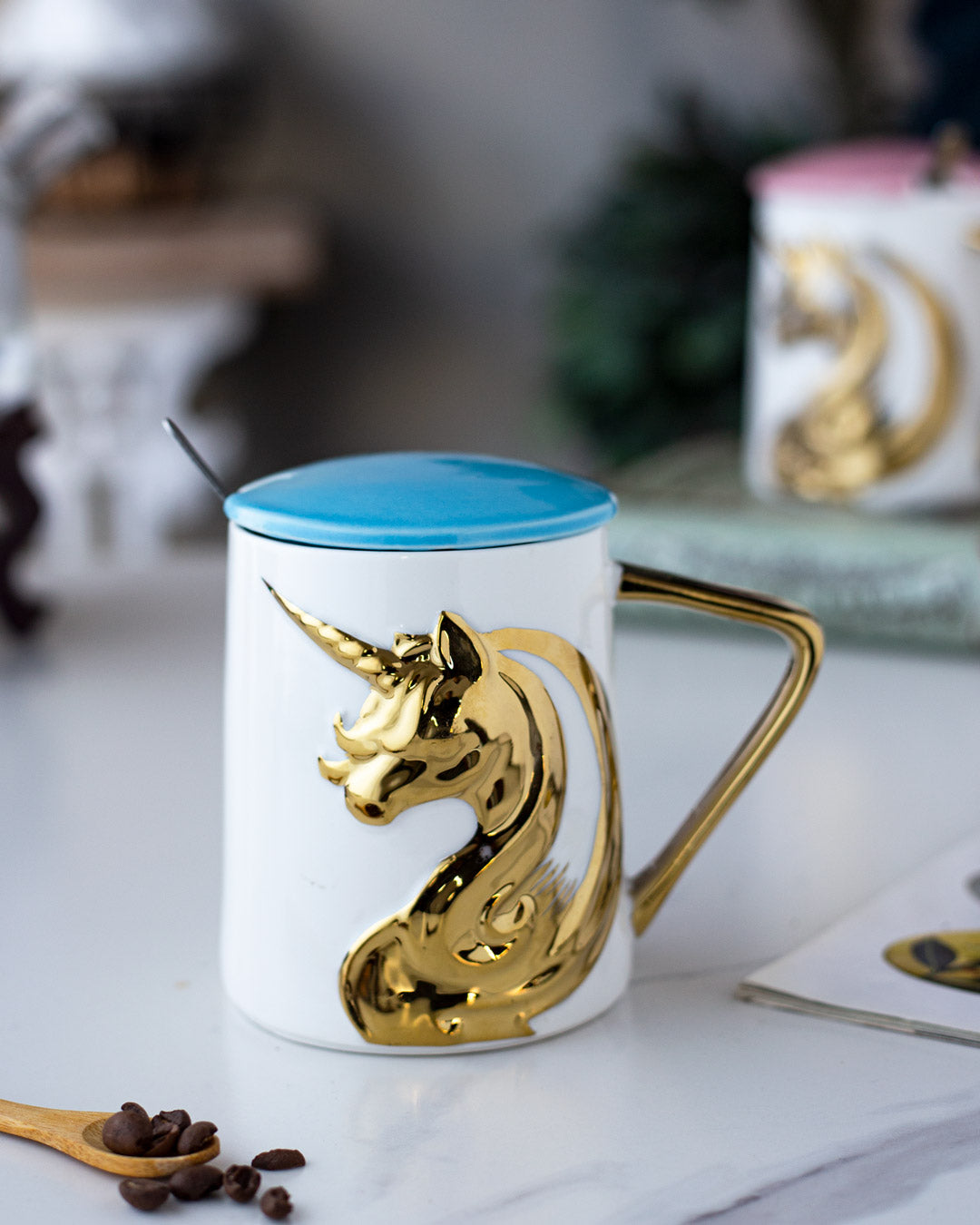 'Unicorn' Coffee Mug - Sky Blue