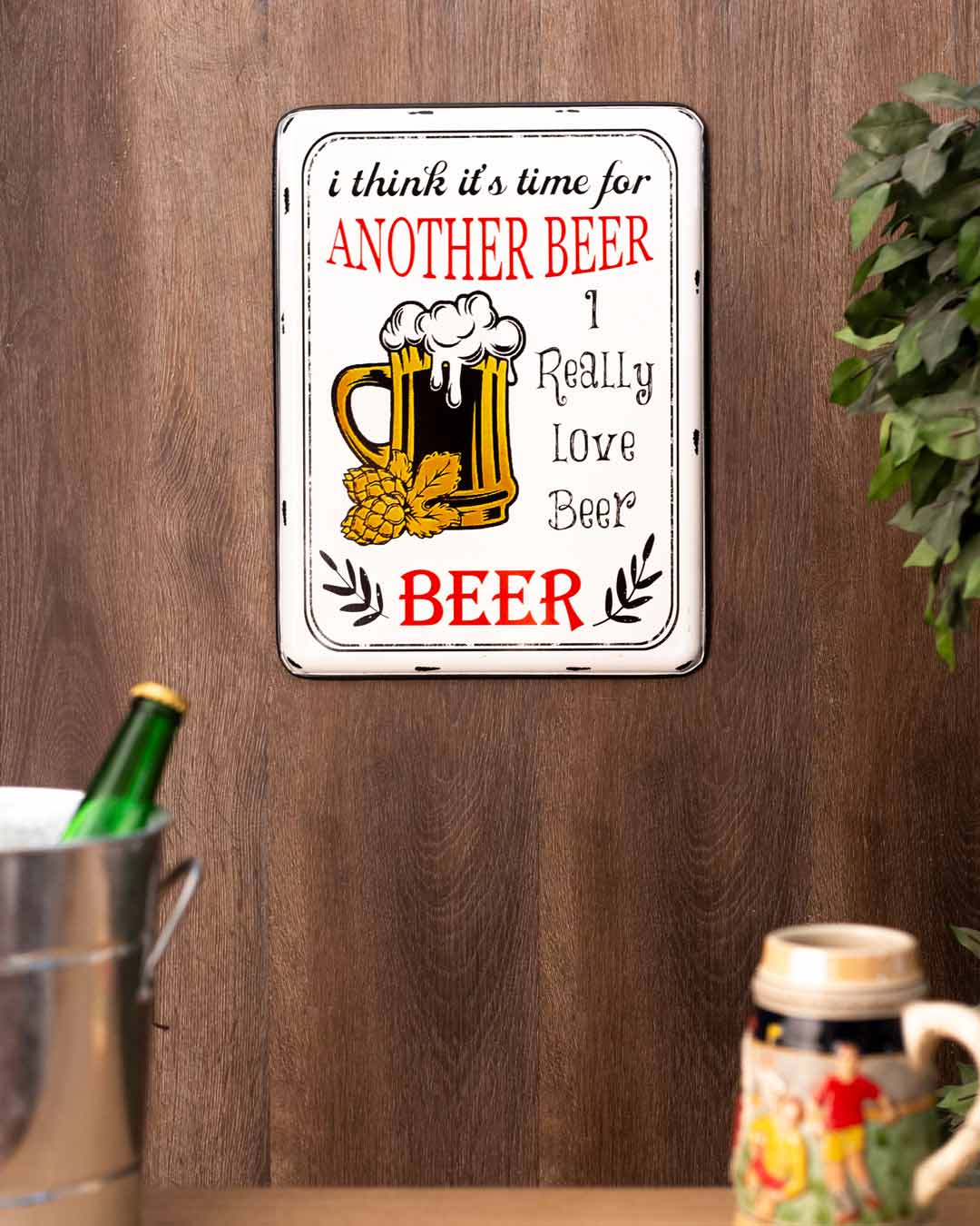 'Another Beer' Tin Bar Sign - The Decor Kart