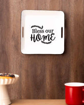 'Bless Our Home' Tin Bar Sign
