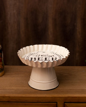 Farmhouse Pedestal Server - The Decor Kart 