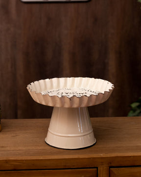 Farmhouse Pedestal Server - The Decor Kart 