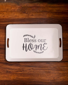 'Bless Our Home' Tin Bar Sign - The Decor Kart 
