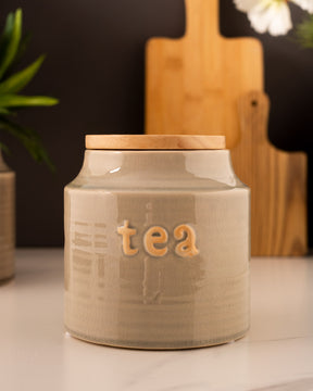 Tea Ceramic Canister - The Decor Kart 