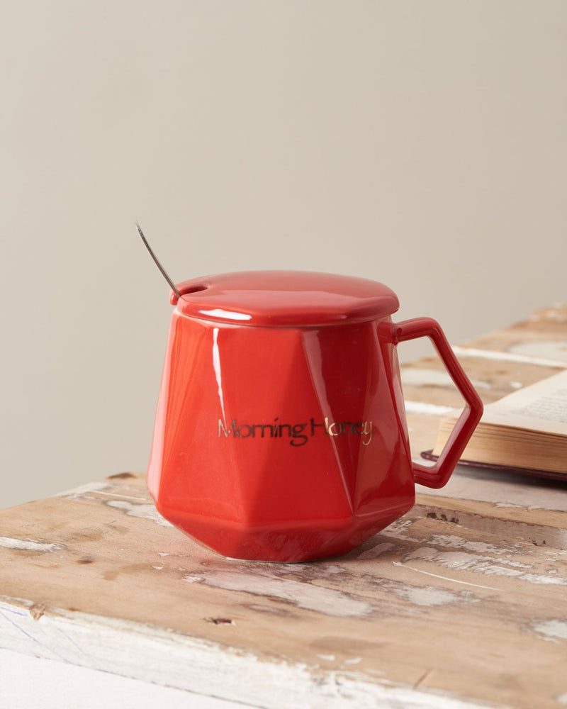 'Morning Honey' Mug - Red