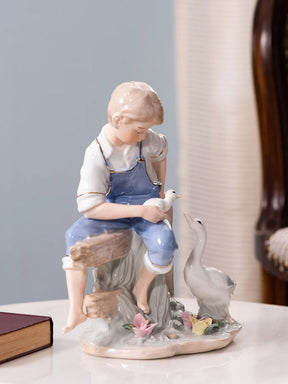 Beautiful Boy - Fine Porcelain Figurine - The Decor Kart 