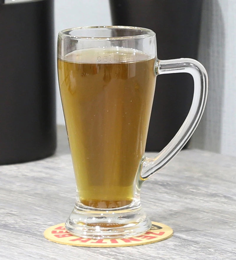 Transparent Thick Crafted Beer Mug - Set of 2 - The Decor Kart 